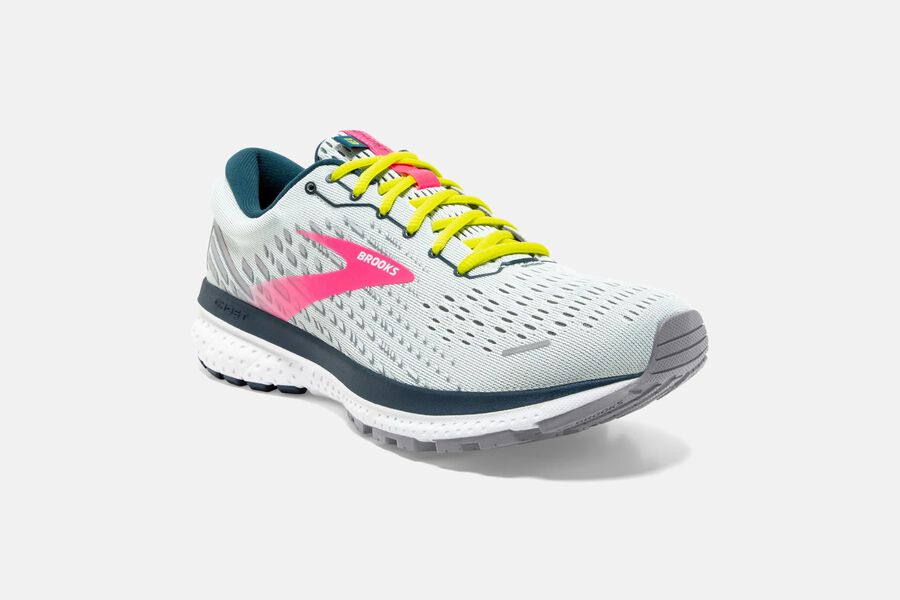 Brooks Israel Ghost 13 Road Running Shoes Womens - Grey/Pink - NEM-542310